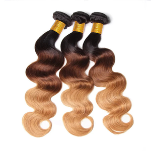 Ingrosso Ciocche di Capelli Umani Vergini Remy 100% Colore Piano 4/27 con <span class=keywords><strong>Set</strong></span> di Chiusura - Product Image 5