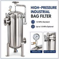Boîtier de filtre à sac industriel haute pression en acier inoxydable SS304 pour le traitement de l'huile, de l'eau, de la peinture et des produits chimiques
