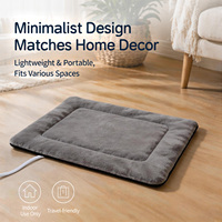 Coussin chauffant pour animaux de compagnie personnalisable, en peluche chaude, avec fonction minuterie, base antidérapante, pour chien et chat, pour dormir et se reposer en intérieur