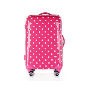 Girl's Lovely Dot Printing Cabin Size Trolley Suitcase