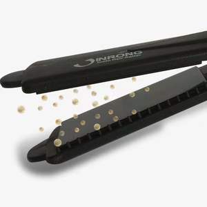 Plancha de pelo de salón profesional Jinrong, plancha plana dos en uno con cuatro dientes, Control de temperatura, férula eléctrica de anión - Product Image 2