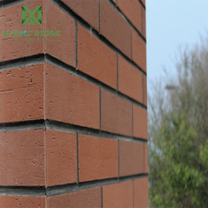 Brique de <span class=keywords><strong>parement</strong></span> de la série C rouge foncé imperméable pour appartement <span class=keywords><strong>et</strong></span> école MCM brique extérieure carrelage souple revêtement extérieur en fausse pierre - Product Image 1