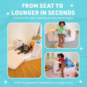 Giving Tree <b>Kids</b> Foldable <b>Sofa</b> With Tray And Cup Holder For Children 3 Years And Above - Product Image 5