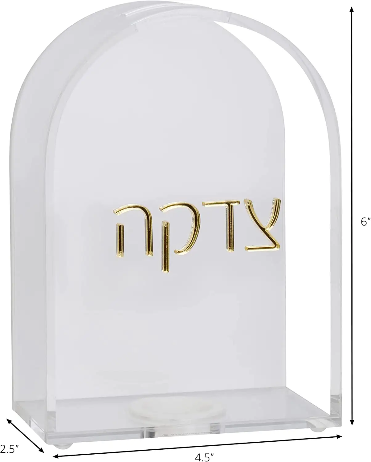 Free Sample Design Jewish Acrylic Lucite Tzedakah Box For Judaica Panandol XFL Custom Factory Wholesale Transparent