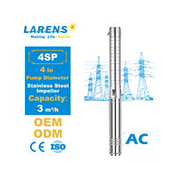 Pompe à eau submersible AC LARENS avec impulsionneur en acier inoxydable de 4 pouces
