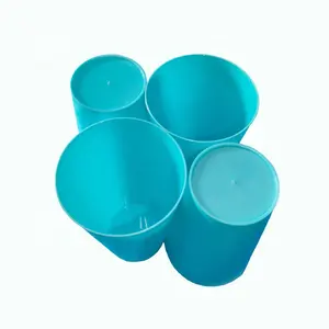 430ml पार्टी पुन: प्रयोज्य रंग प्लास्टिक पीपी पीने के पानी कप
