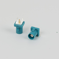Conectores Fakra Impermeables, Conectores de Borde de Tarjeta, Conectores de Cable de Antena, Conectores de Crimpado, Codificación por Colores, Contacto de Latón Niquelado SMD