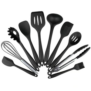 Ensemble d'ustensiles de cuisine en silicone, 10 pièces, antiadhésifs, résistants à la chaleur, pour la cuisson et la friture - Product Image 5