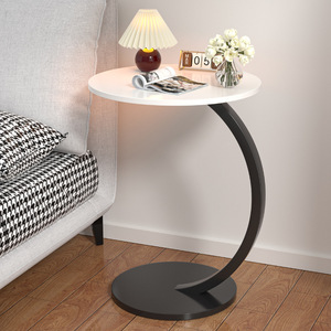 Modern Round Wood Top Metal Frame Coffee <b>Table</b> Sofa Side <b>Table</b> <b>Bedside</b> <b>Table</b> Decorative Home Use - Product Image 3