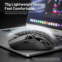 Penjualan Terbaik konektivitas tri-mode Mouse optik nirkabel Bt Mouse Gaming mekanik dengan pemberat yang dapat diprogram