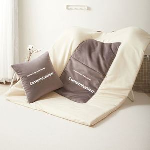 OEM Logo Embroidered 2 in 1 Pillow <b>Blanket</b>, Airplane Pillow, Soft Flannel, Perfect for Business Promotions - Product Image 2