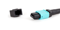 12 fibres OM3 OM4 multimode 3.0mm LSZH câble fibre MPO à LC connecteur multimode MPO à LC cordon de raccordement fibre optique