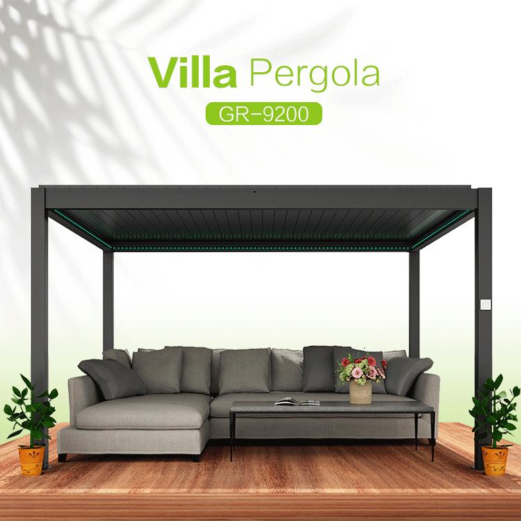 Автономная алюминиевая Жалюзийная беседка, Солнечный дом