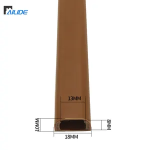 High Quality Wiring Fabricator Plastic Trunking Sizes Pvc Cable Duct 18*10mm Brown Pvc Cable Tray