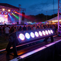 Projecteurs LED sans fil sur batterie 9*18W en aluminium et fer, certifiés qualité, pour éclairage de scène, mariages, fêtes et DJ