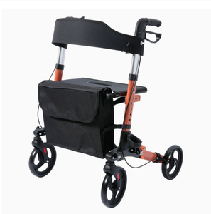 Déambulateur pliant léger en aluminium Bliss Medical Transport avec siège, pratique <span class=keywords><strong>pour</strong></span> les personnes âgées et les seniors - Product Image 4