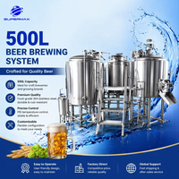 Sistema de Cervecería de Acero Inoxidable de Alta Densidad y Valor, 500L 5BBL, Solución Completa para Cervecería, Diseño Personalizado, 5 Años de Garantía