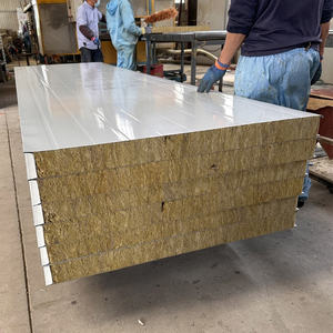 Panel Sándwich de Lana de Roca Ignífugo, Material Aislante para Construcción, Precio Económico, para <span class=keywords><strong>Cubierta</strong></span> de Techo - Product Image 3