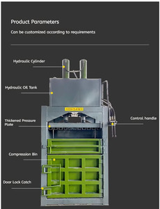Presse à balles hydraulique verticale pour métaux ferreux/textiles/bouteilles <span class=keywords><strong>en</strong></span> plastique - Product Image 6