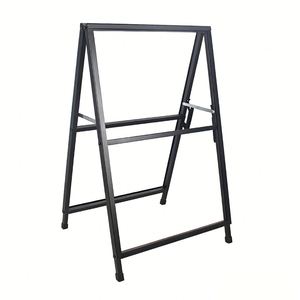 Custom Iron Heavy Duty A-Frame Double-Sided Sandwich Pavement Sign Poster Stand Frame for Indoor and Outdoor Advertising - Product Image 1