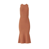 Robes pull-over tricotées d'automne Robe pull-over pour femmes en tricot côtelé personnalisé sans manches Vêtements pour femmes
