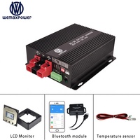 Chargeur de batterie intelligent portable DC-DC en aluminium pour véhicules, camping-cars et batteries au lithium LiFePO4, 14,6V, 14,7V, 12,6V, 60A