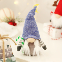 Vente en gros de décorations de Noël scandinaves en sequins moelleux, poupée sans visage, jouet en peluche, figurine de Rudolph l'étoile de la forêt