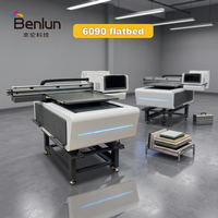 Printer UV Inkjet Flatbed Dua-dalam-Satu Benlun dengan Fungsi Silinder A1/A3/A4, Label Flexografi Otomatis Multifungsi I3200/XP600