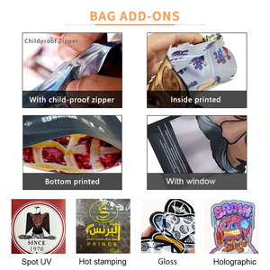 Tùy chỉnh in 3.5 gram Thiết kế hình dạng độc đáo hộp Mylar chết cắt gói Cali 3.5g Gói Túi Mylar với bộ hộp hiển thị cửa sổ - Product Image 4