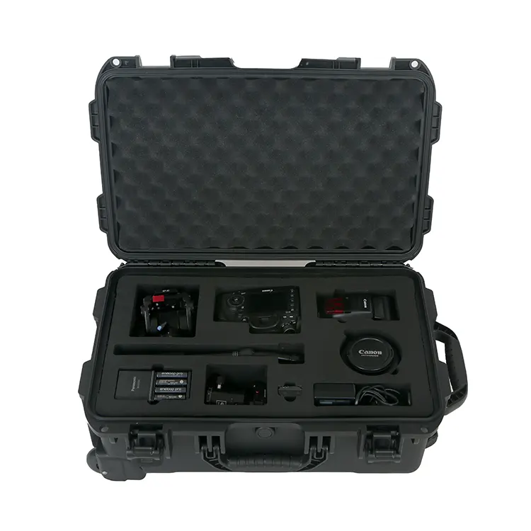 ईवा स्पंज सूटकेस Shockproof निविड़ अंधकार मामले उपकरण सुरक्षात्मक साधन उपकरण सामान प्लास्टिक भंडारण बॉक्स