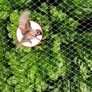 Malla de nido de abeto blanca de alta resistencia con nudos, malla de 2 pulgadas, 100*150 pies, fuerte y duradera, para techo de gallinero, protege la avicultura de las halcones - Product Image 1