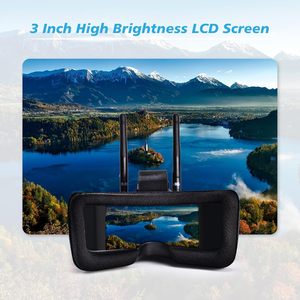 5.8G FPV Kính Với 3 Inch Màn Hình Và Anten Từ Xa Analog FPV Máy Ảnh Transmitter 40CH Được Xây Dựng Trong Pin Video Tai Nghe - Product Image 6