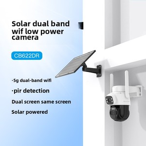 CB622DR Solarbetriebene Außenflutlichtkamera Wasserdichte Fernglas-Netzwerk-Sicherheitskamera Nachtsicht Schwenk-Neige CMOS-Sensor - Product Image 6