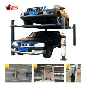 Pont élévateur de voiture de garage résidentiel à 4 poteaux KES-27 32 de haute qualité, hydraulique à quatre cylindres, livraison rapide, vente, élévateur de véhicule - Product Image 3
