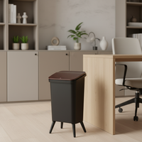 DAYOOH Poubelle de cuisine et de salle de bain en gros, poubelle à pédale haute, poubelle en plastique à pression, poubelle à déchets