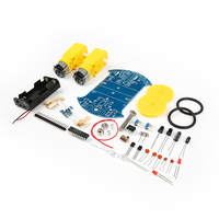 Dongheng D2-2 bricolage ligne de suivi intelligente Kit de suite de voiture intelligente At89c2051 51 pièce automobile de patrouille électronique Mcu