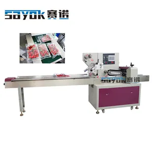 High Quality Plastic Film Fresh Fruit and Vegetable Wrapping Machine Cherry Tomato Pillow Packing Machine With Plastic Tray