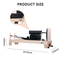 Reformer Pilates Formfit en bois d'érable, durable et réglable, équipement de studio de Pilates pour la santé