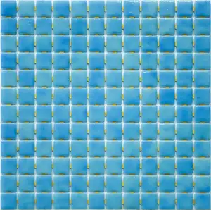 Azulejos de mosaico de cristal surtidos, Multicolor, hecho a mano, español, para piscina