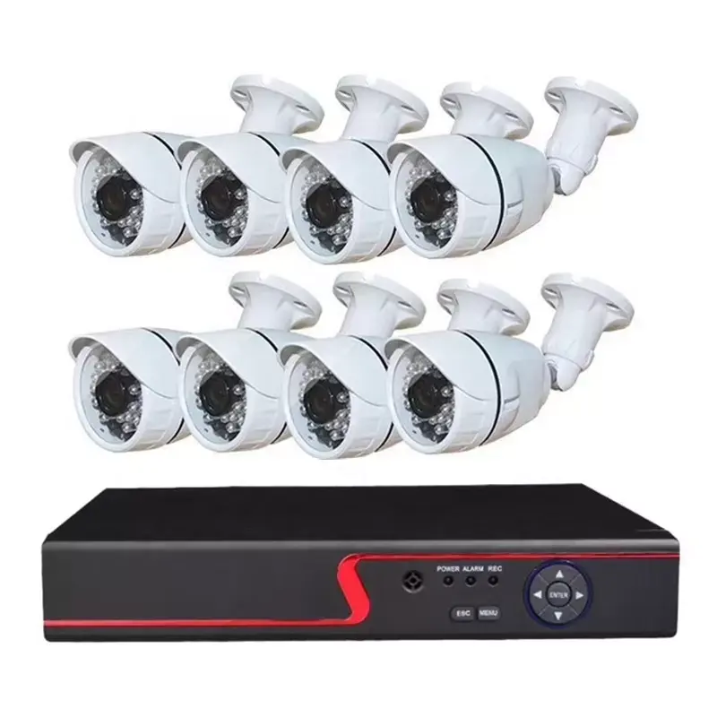 2MP/5MP DVR 8CH 보안 홈 시스템 비디오 감시 AHD 카메라 AHD DVR 키트