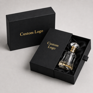 Decorative Luxury Perfume Packaging Rigid Sliding Drawer <b>Boxes</b> Cardboard Glossy Lamination Custom Logo Paper <b>Gift</b> Box - Product Image 2