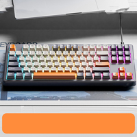 Keyboard Mekanik Berkabel 87 Tombol USB 3.0 Silikon Baru untuk Kantor Bisnis Rumah Gaming Umum Tampilan Menarik