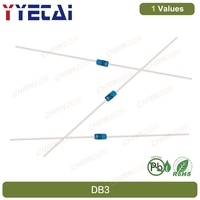 100 Piezas de Diodos Zener Rectificadores Bidireccionales DB3 100% Originales, Disparador Bidireccional DO-35 2A 32V 150mW, Diodos de Silicio Axiales