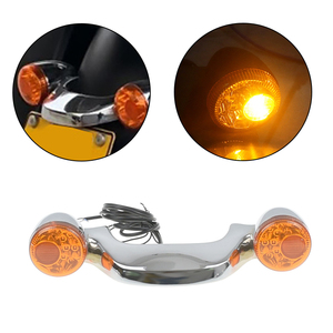 Soporte de luz LED trasera para motocicleta Harley Street Glide Road Glide, conjunto de luz trasera con lente ahumada ámbar - Product Image 4