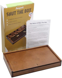 Juego <span class=keywords><strong>de</strong></span> Mesa Shut the Box Personalizable <span class=keywords><strong>de</strong></span> Madera con 12 Números y Tapa <span class=keywords><strong>para</strong></span> Niños, Adultos y Familias, 2 Jugadores, Caja <span class=keywords><strong>de</strong></span> Madera <span class=keywords><strong>para</strong></span> Fiestas - Product Image 4