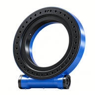Moteur d'orientation SE7 étanche IP65 24V CC compatible avec système rotatif à engrenage à vis sans fin pour tracker solaire extérieur