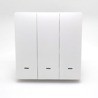 Interrupteur intelligent Wi-Fi Tuya certifié CE RoHS en aluminium avec commande vocale à distance pour Google Home et Smart Life 220V