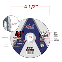Pour disque de meulage de coupe en acier inoxydable OEM 115x1.2x22.2MM (4.5 pouces) disque abrasif pour meuleuses d'angle garantie de 3 ans
