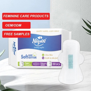 Serviettes hygiéniques jetables personnalisées, biologiques, respirantes, en coton doux, avec ailettes, confortables, anti-fuites, super absorbantes, de qualité médicale - Product Image 1