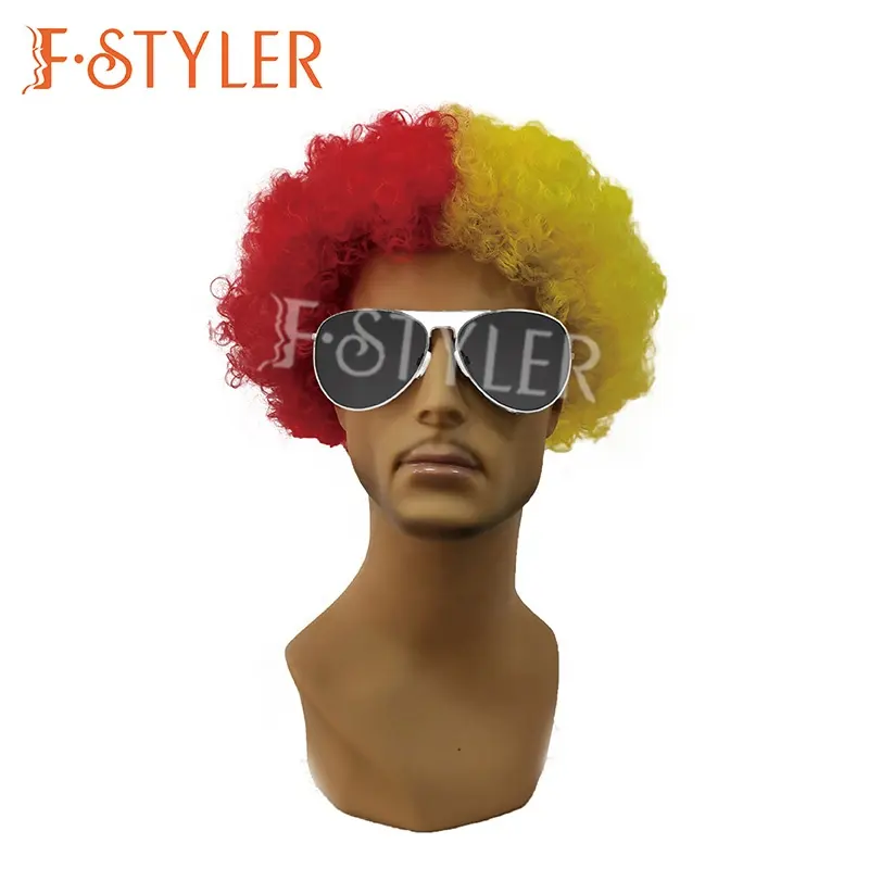 FSTYLER Wig Cosplay sintetik penjualan laris Wig kostum mode kustom pabrik penjualan grosir tahan panas
